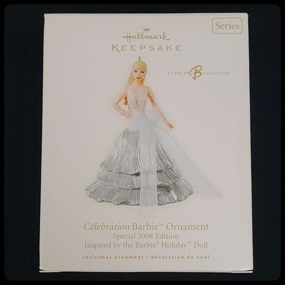 Hallmark Barbie Collector Ornament - Silver and White